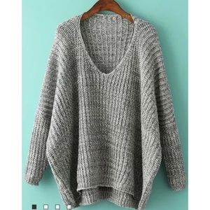 Oversized knit sweater